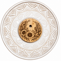 Desert Sunflowers Regular Mouth Blonde Bamboo Lid
