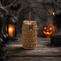 Mocha Latte Cable Knit Cozy