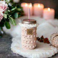 Love you a Latte Cable Knit Cozy