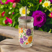 Original Vintage Feed Sack Spring Flower Cozy