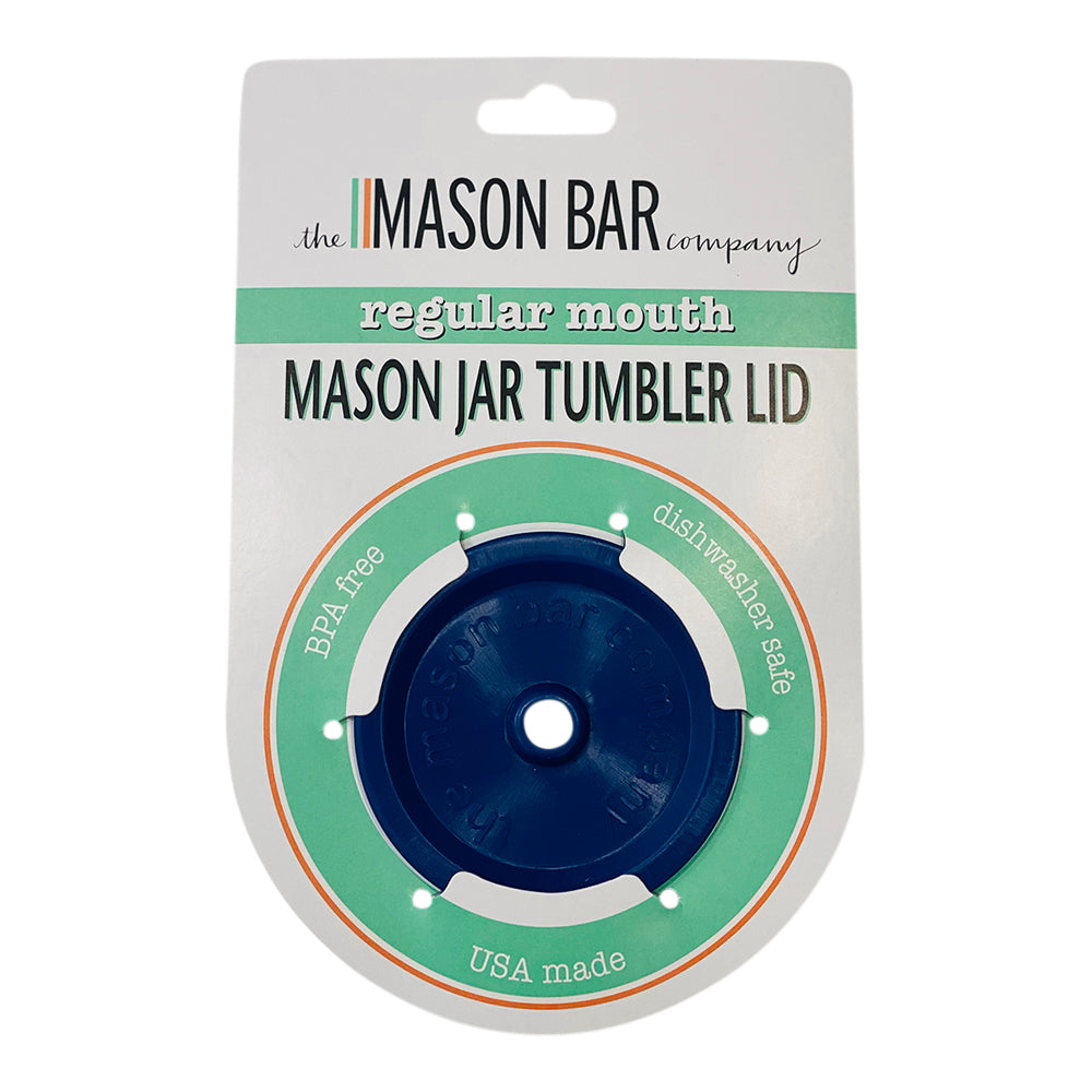 Tahoe Blue MBC Mason Jar Tumbler Lid freeshipping - The Mason Bar Company