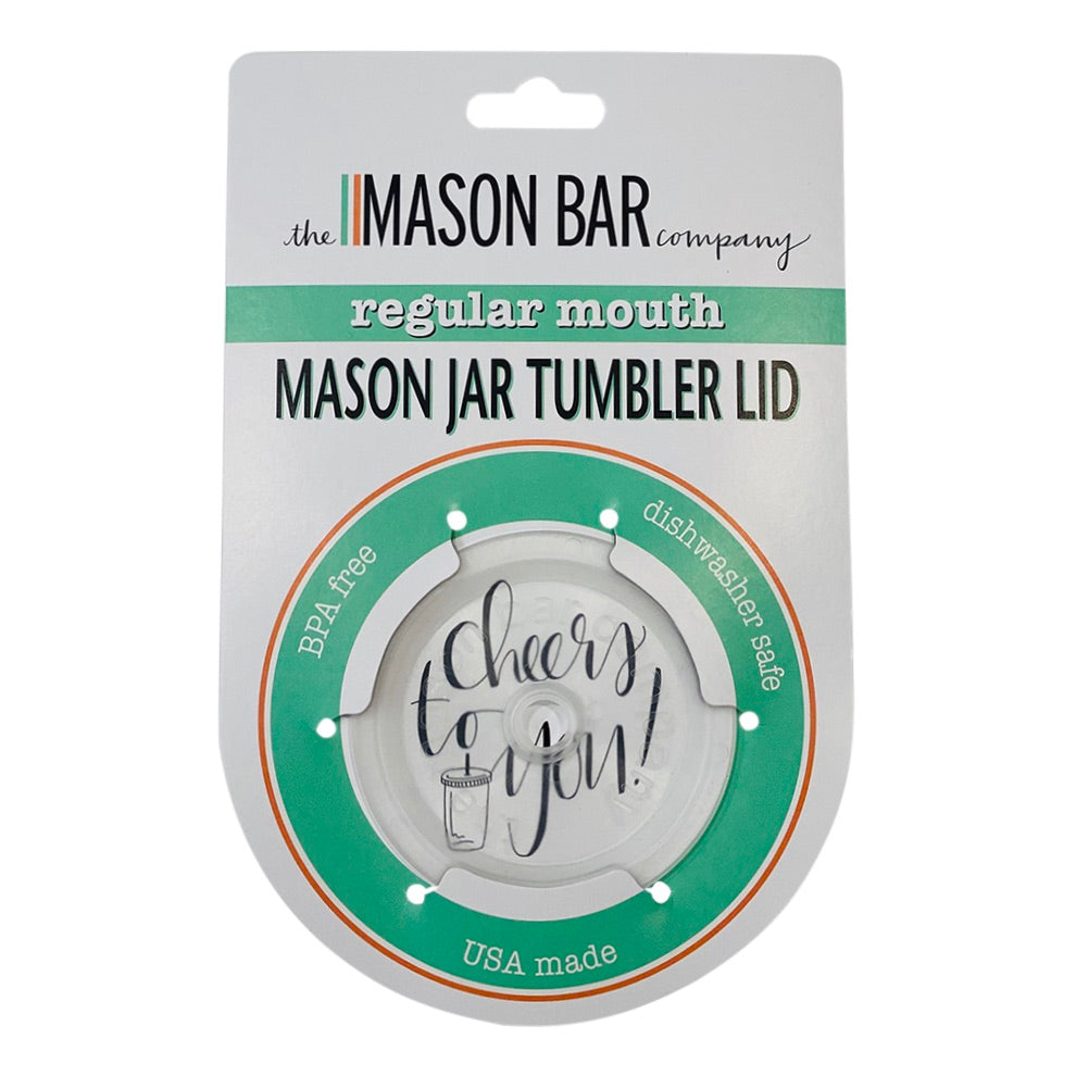 The Original Mason Jar Tumbler Lid (Clear) freeshipping - The Mason Bar Company