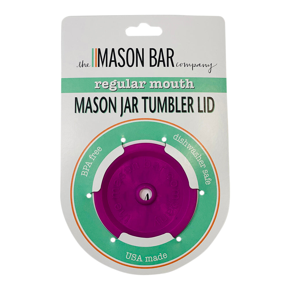 The Fuchsia MBC Mason Jar Tumbler Lid freeshipping - The Mason Bar Company