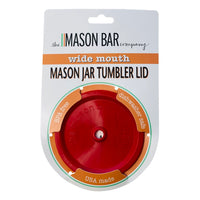 Red MBC Mason Jar Tumbler Lid freeshipping - The Mason Bar Company