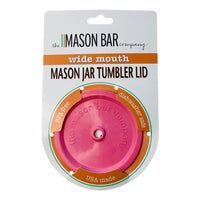 BubbleGum Pink (Marbled) MBC Mason Jar Tumbler Lid freeshipping - The Mason Bar Company