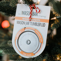 Chrome (Silver) MBC Mason Jar Tumbler Lid freeshipping - The Mason Bar Company