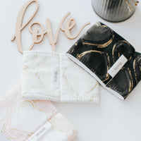 My Heart Skips a Beat Cozy (Black / Gold)