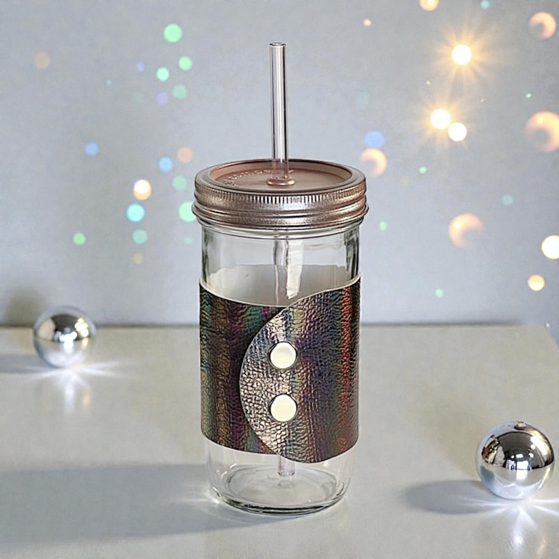 Disco ColorShifting Faux Leather Cuff