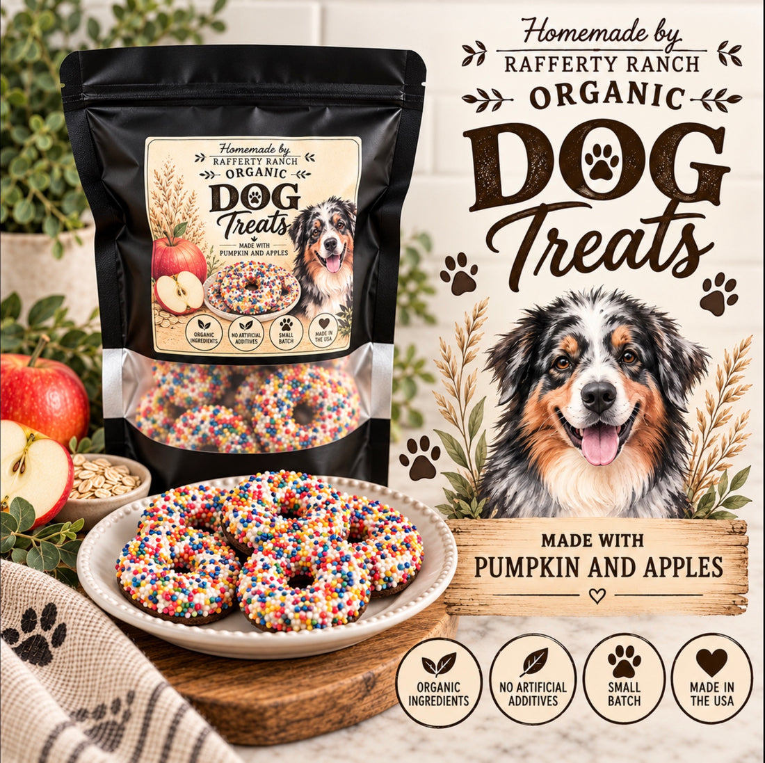 Organic Horse & Dog Cookies 🍪