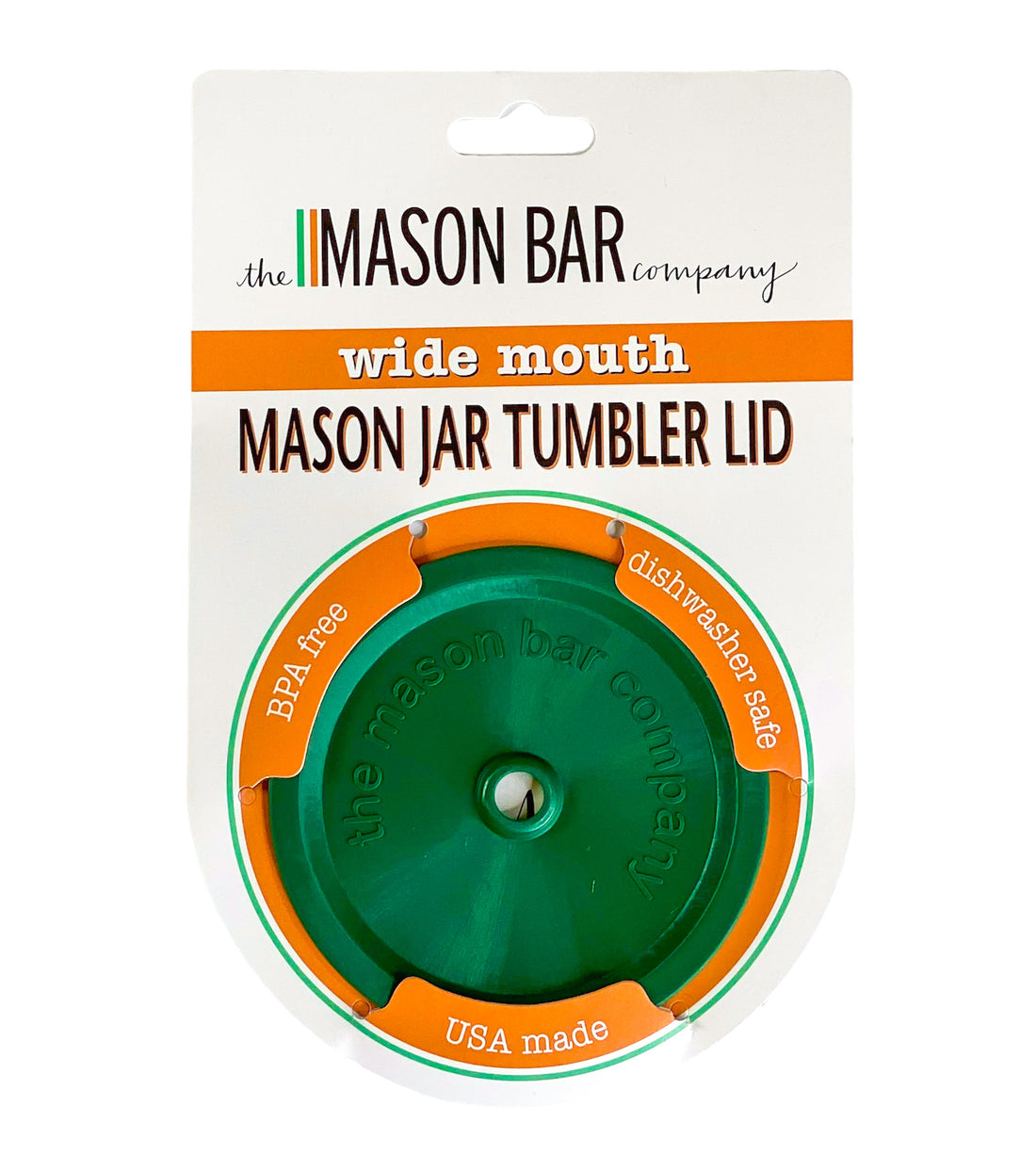 Aspen Green MBC Mason Jar Tumbler Lid