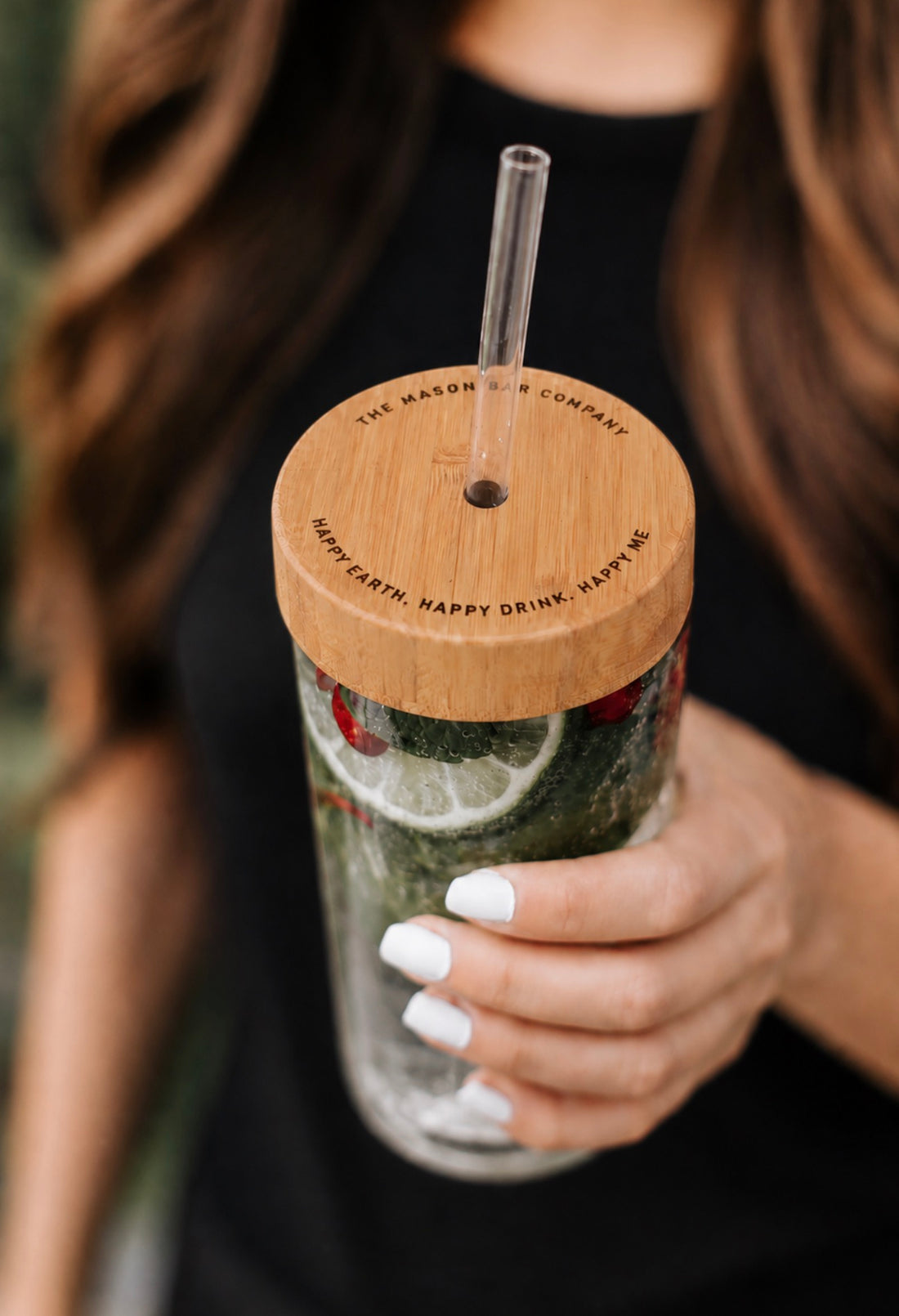 The Mason Bar Company Wide Mouth Bamboo Lid