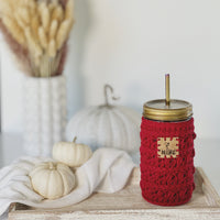 Red Cable Knit Cozy