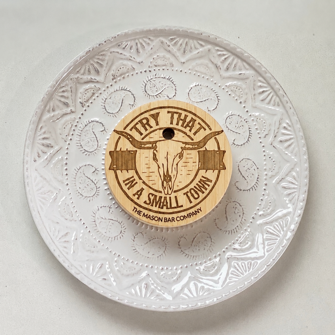 Try that in a Small Town Bamboo Lid