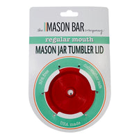 Red MBC Mason Jar Tumbler Lid freeshipping - The Mason Bar Company
