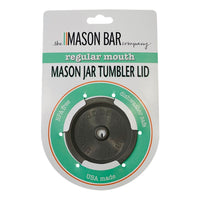Dapper Grey MBC Mason Jar Tumbler Lid freeshipping - The Mason Bar Company