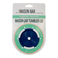 Tahoe Blue MBC Mason Jar Tumbler Lid freeshipping - The Mason Bar Company
