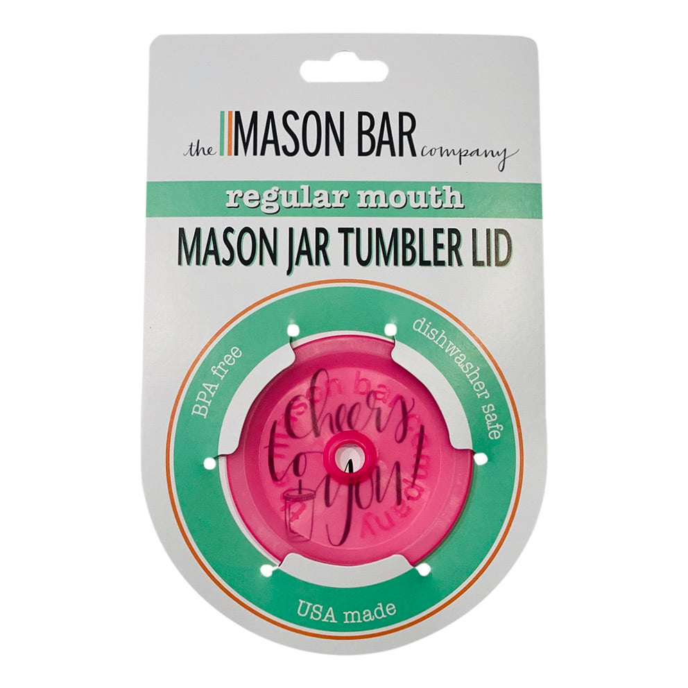 PINK! MBC Mason Jar Tumbler Lid freeshipping - The Mason Bar Company