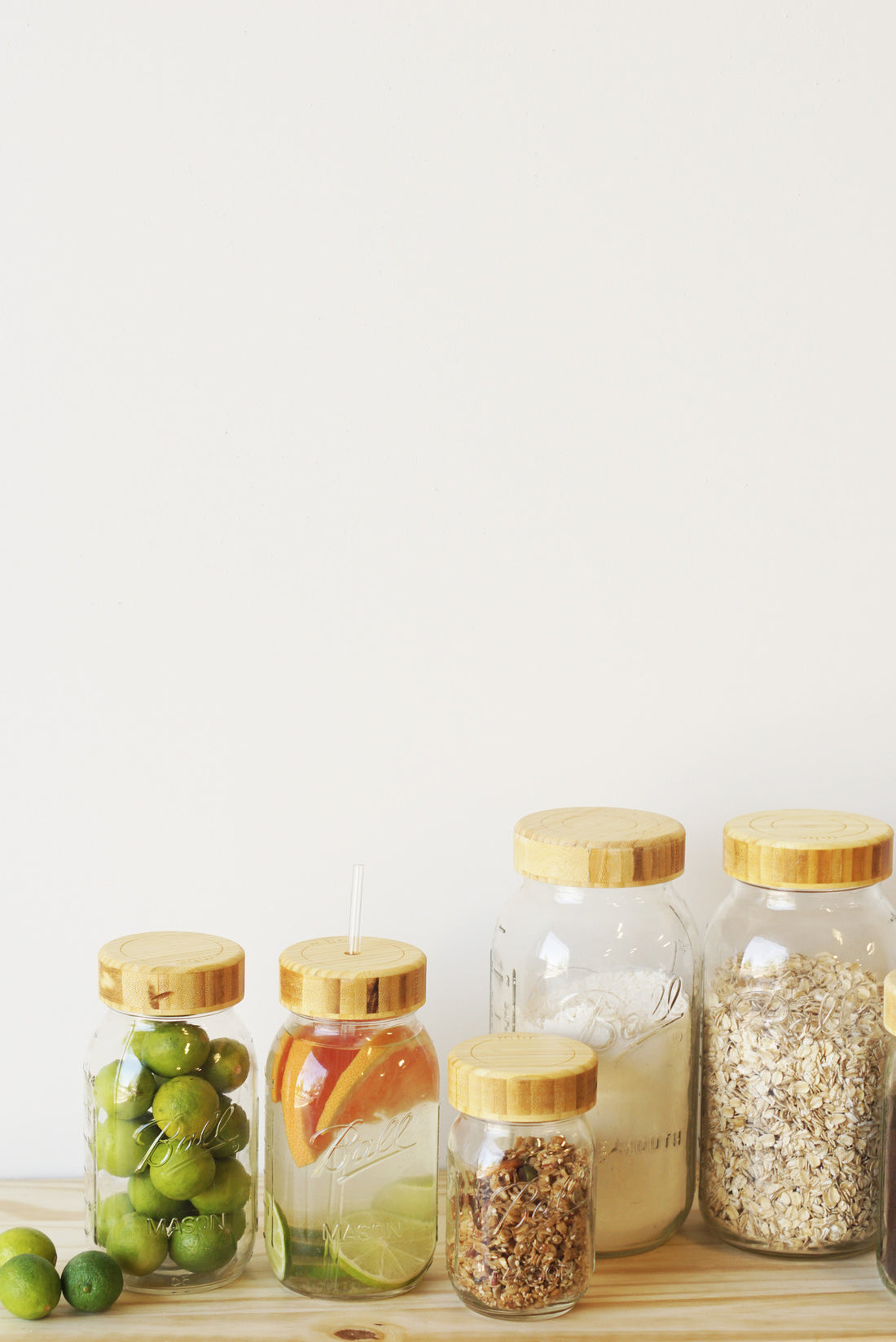 Bamboo Storage Lid freeshipping - The Mason Bar Company