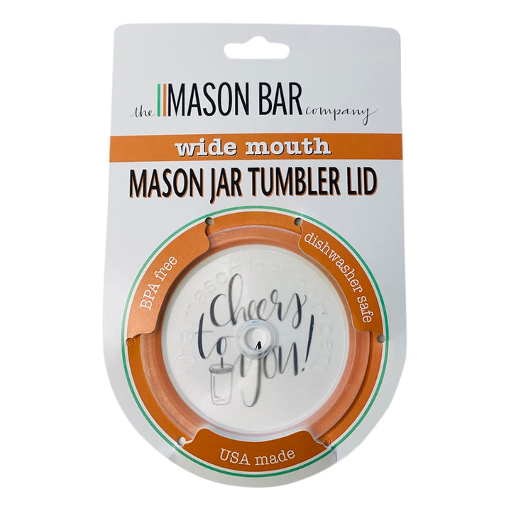 The Original Mason Jar Tumbler Lid (Clear) freeshipping - The Mason Bar Company