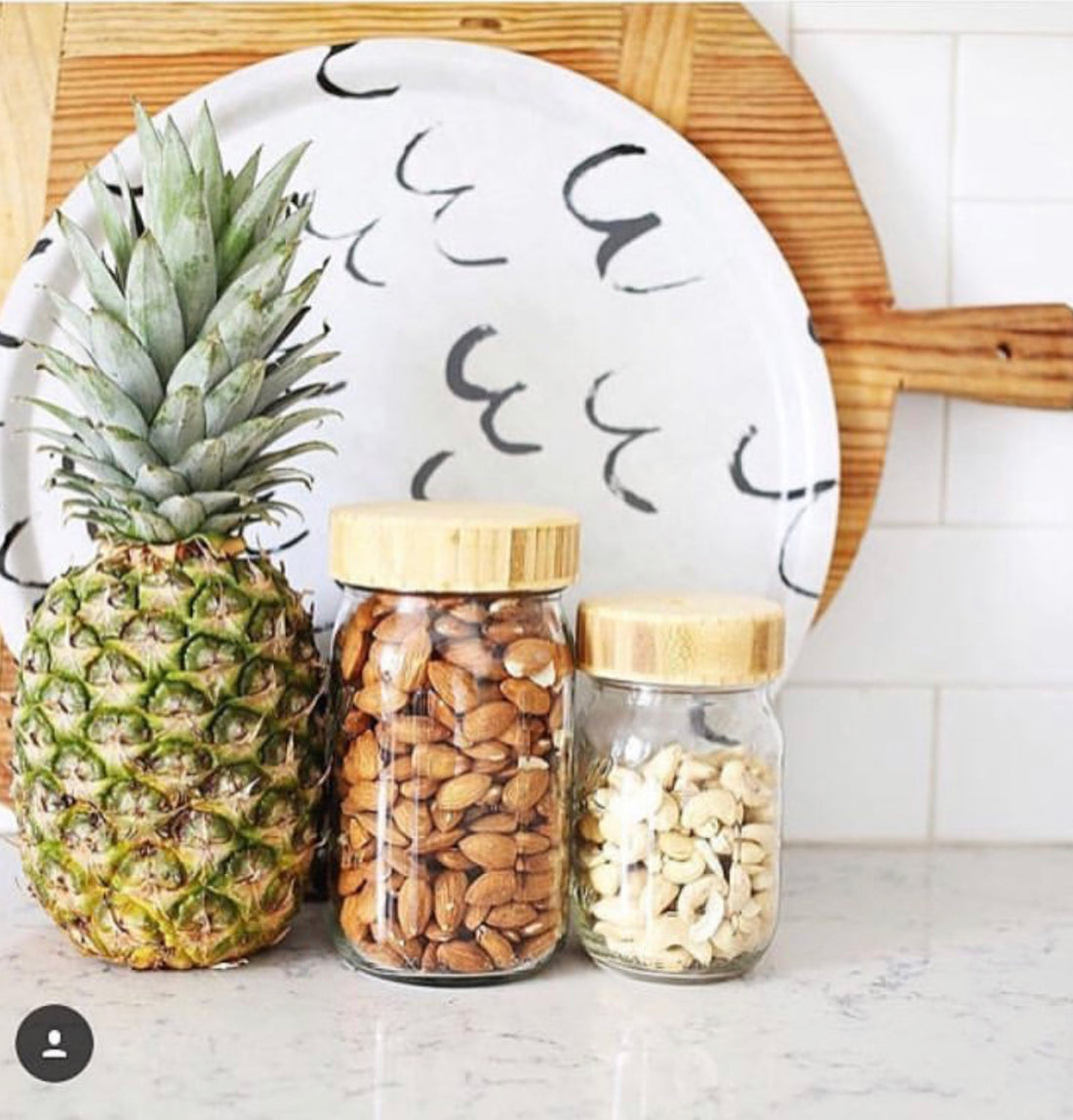 Bamboo Storage Lid freeshipping - The Mason Bar Company