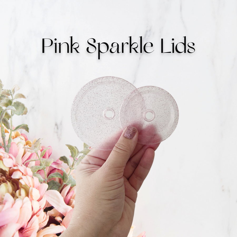 Pink! Sparkle MBC Lids