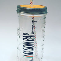 Sherbert Orange MBC Mason Jar Tumbler Lid freeshipping - The Mason Bar Company