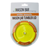 Yellow MBC Mason Jar Tumbler Lid freeshipping - The Mason Bar Company